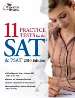 The_Princeton_Review_11_Practice_Tests_for_the_SAT___PSAT__2010_ed__
