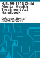 H_B__99-1116_Child_mental_health_treatment_act_handbook