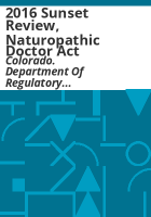 2016_sunset_review__Naturopathic_Doctor_Act