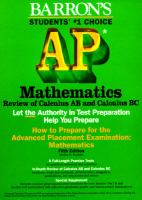 How_to_prepare_for_the_advanced_placement_examination_mathematics