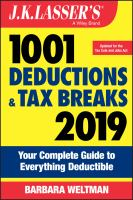 J_K__Lasser_s_1001_deductions_and_tax_breaks_2019