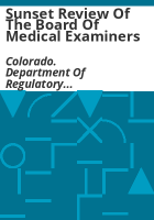 Sunset_review_of_the_Board_of_Medical_Examiners